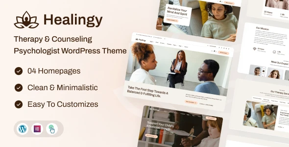 Healingy – Therapy & Counseling Psychologist WordPress Theme